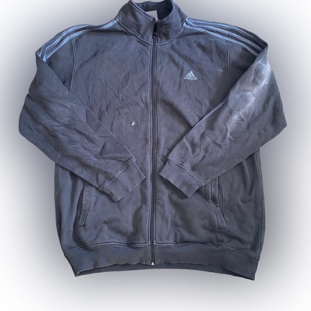 Mens Adidas Zip Up Sweatshirt Jacket